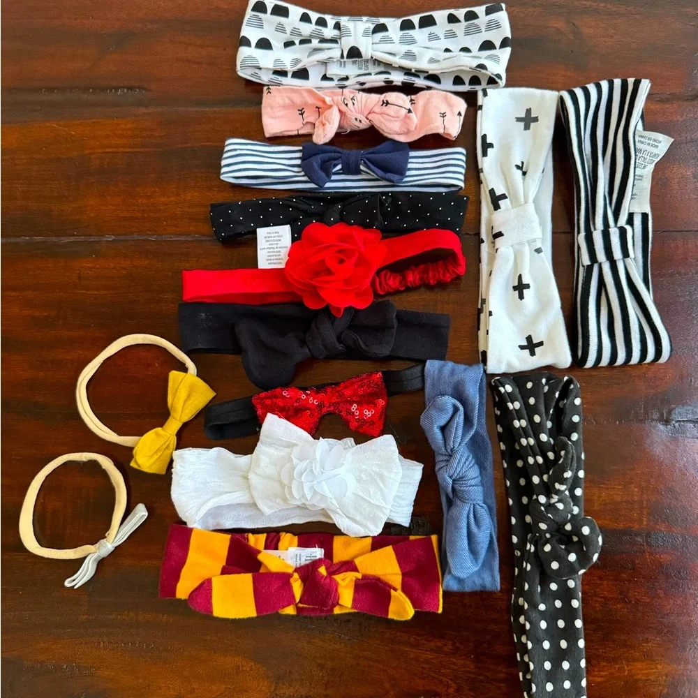 Infant Baby Toddler headbands lot of 15